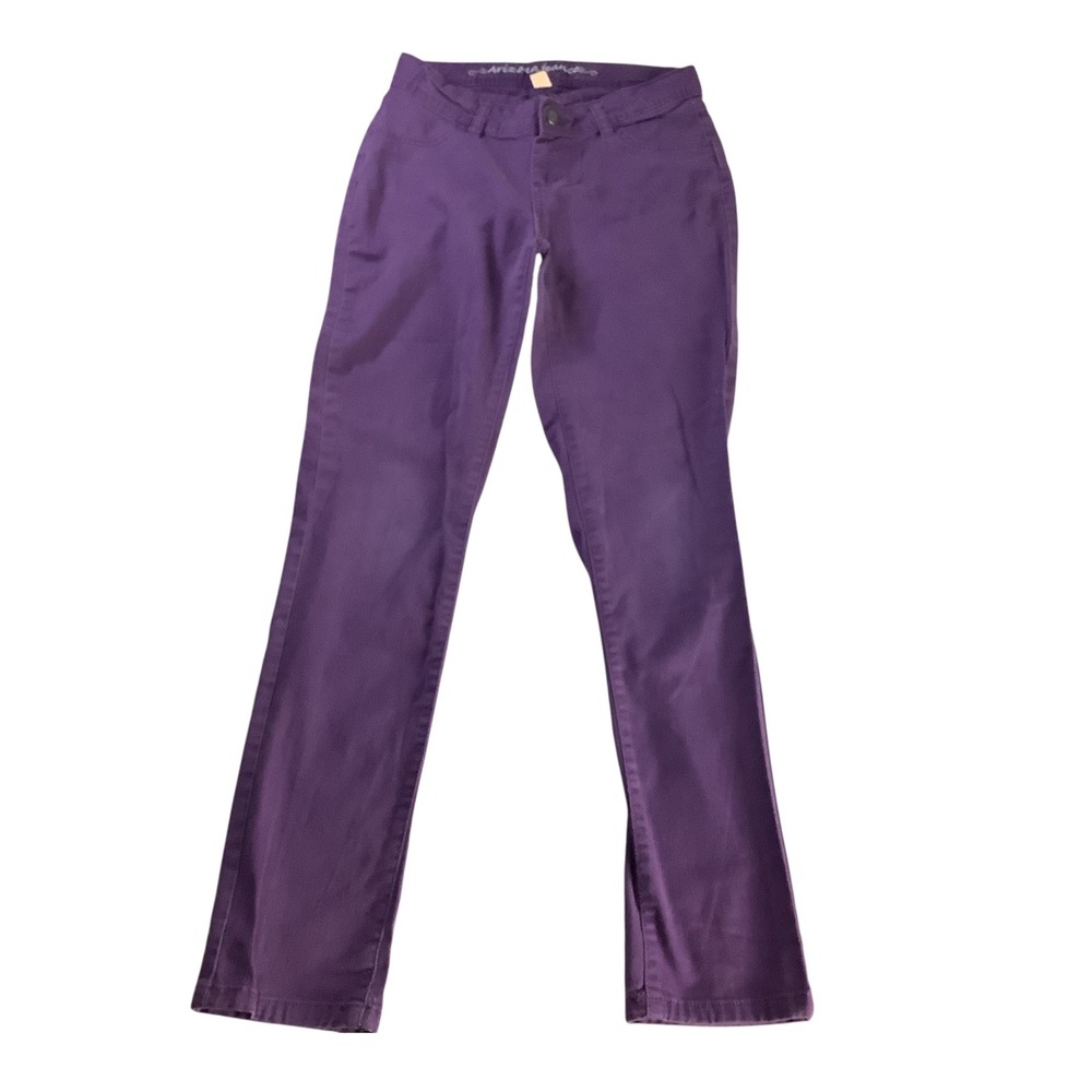 Arizona Jean Co Jeans Girls Size 16 Regular Purple Bootcut Twill Pants